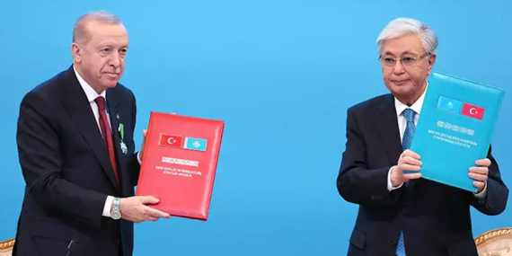 Türkiye ve Kazakistan 13 anlaşmaya imza attı