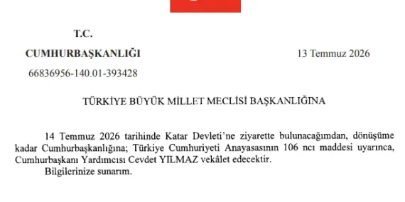 Cumhurbaşkanlığı Görevini Cevdet Yılmaz Üstlenecek